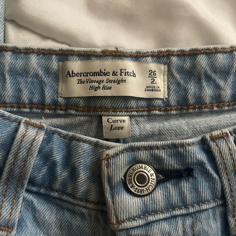 Abercrombie & Fitch Light Blue Curve Love Jeans